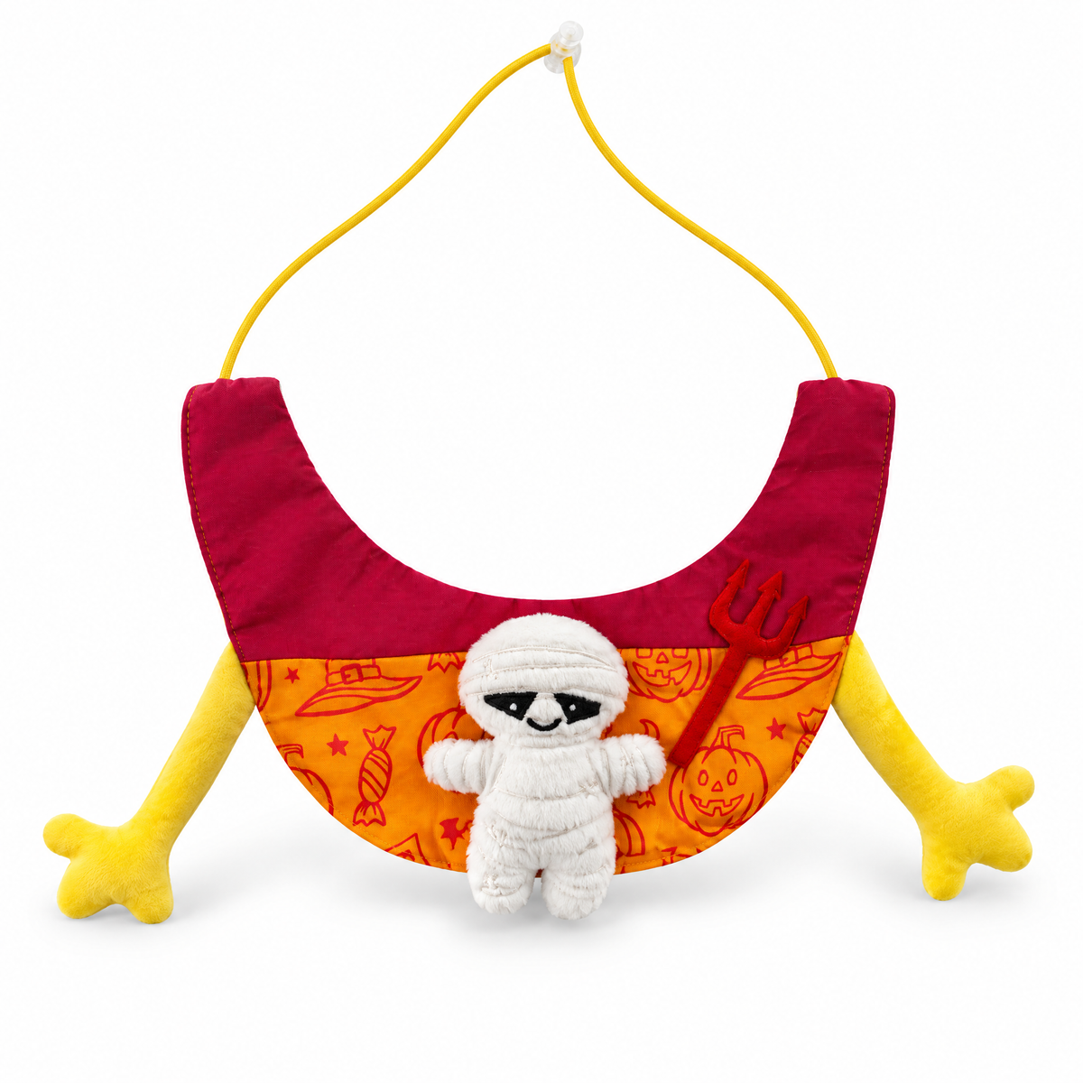 Halloween mummy dog bib included in the set